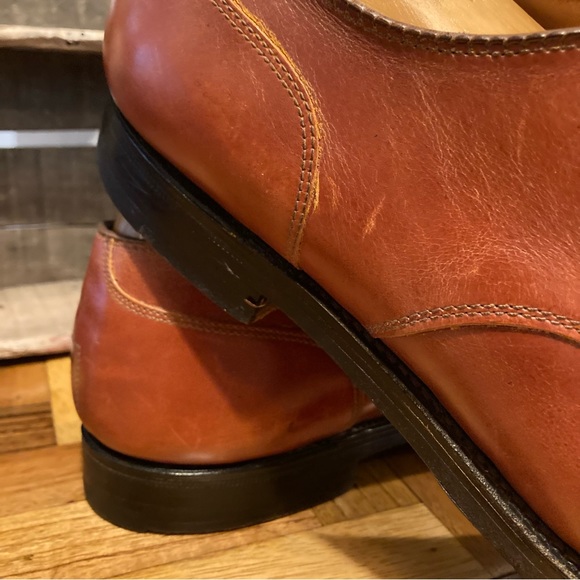 Alden 972 Cap Toe Derby Blucher Dress Shoes Brown Leather 11.5A/C US - Picture 9 of 10